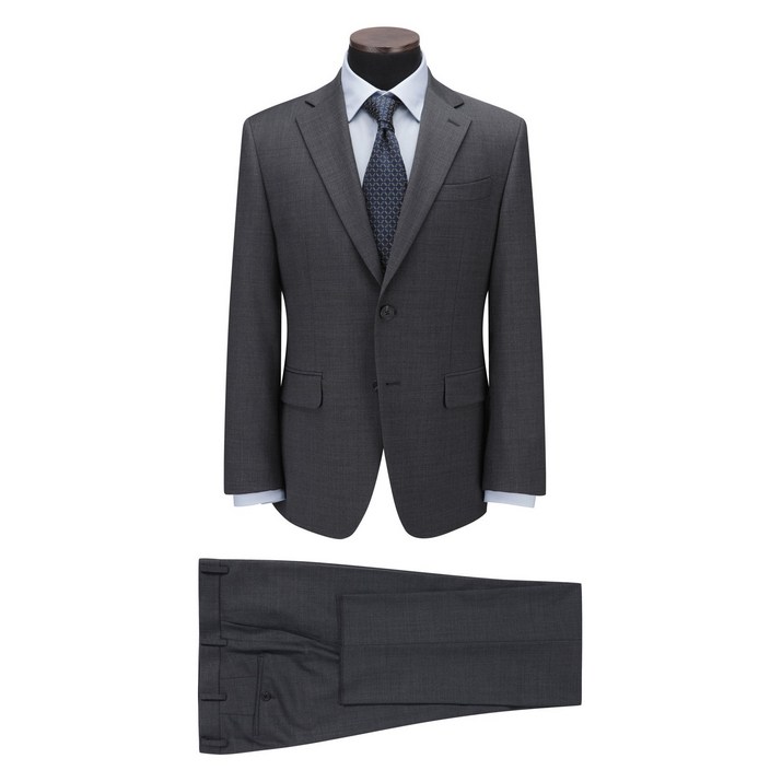 코오롱패션 코오롱 브렌우드 울 폴리 스판 봄가을 춘추복 무지 중간 그레이 일반핏 정장 세트무료배송