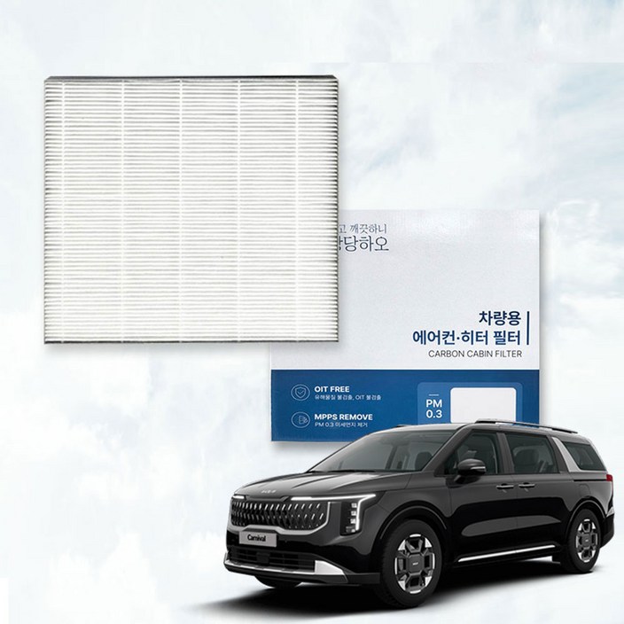 이필드 PM0.3 에어컨필터 기아 카니발 KA4 후면 20년07월~ 초미세먼지 항균 히터필터, 4개, PM0.3 카니발 KA4 후면 (20년07월~)