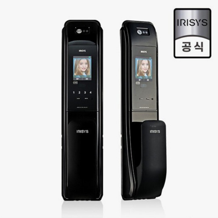 아이리시스 얼굴인식 도어락 링크온 IFP-7080 IoT / Wi-Fi 스마트 원격 제어 푸쉬풀 현관문 방화문 안면인식 디지털 도어록