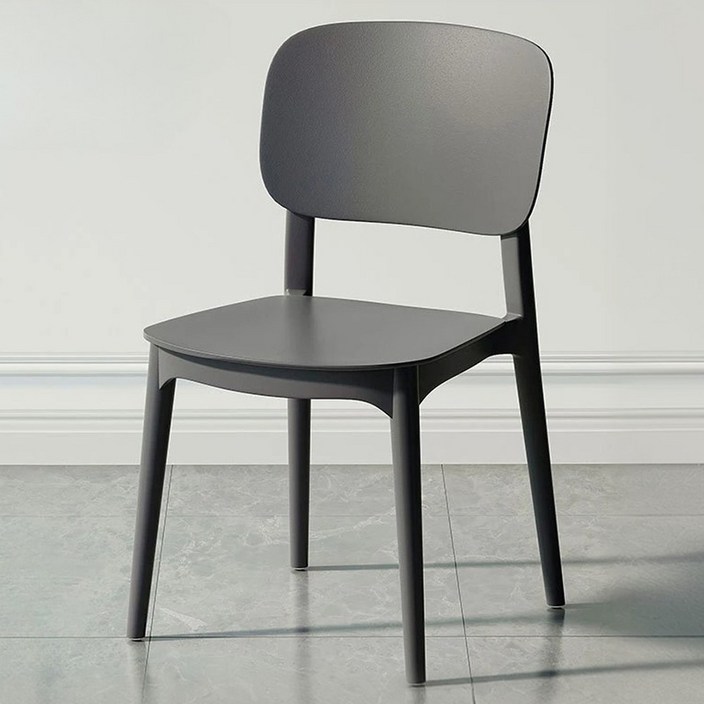 라온프리 편한 인테리어 식탁의자 4P, 4개, 그레이 스탠다드