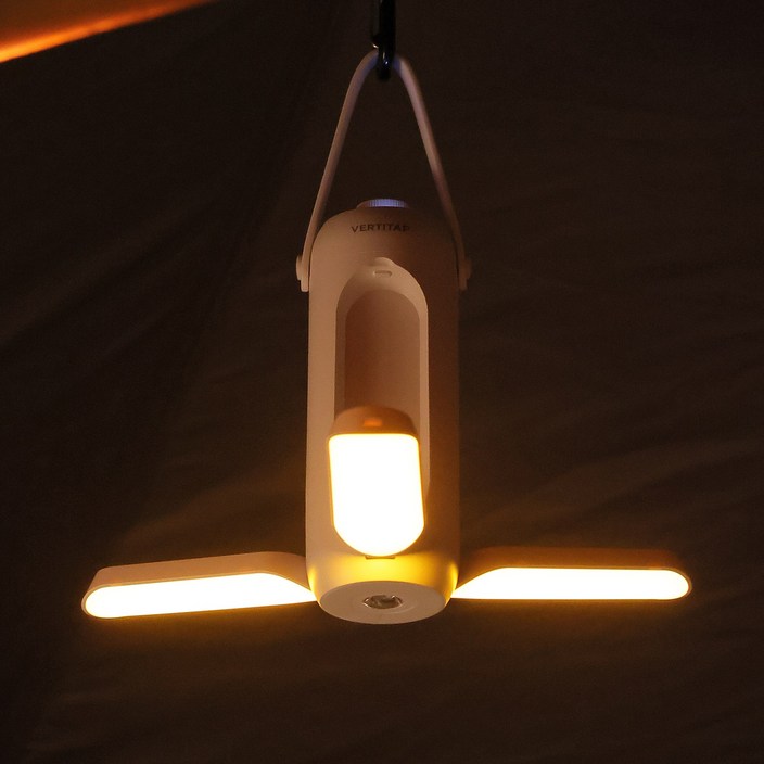 버티탭 캠핑랜턴 LED작업등 충전식조명 텐트조명 캠핑전등 감성랜턴 렌턴충전식 렌턴 감성램프 10000mAh, 화이트, 1개