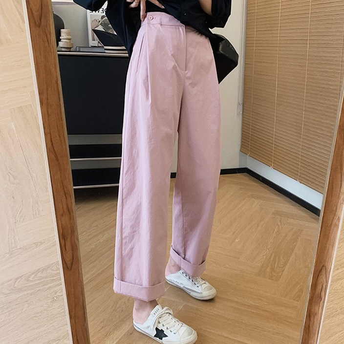 메이킹유 일자 와이드 핀턱 W6105벤지팬츠