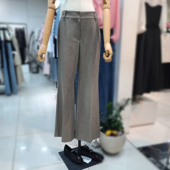 잇미샤 잇미샤  와이드 부츠컷 팬츠(ITO9WPT310)_DG