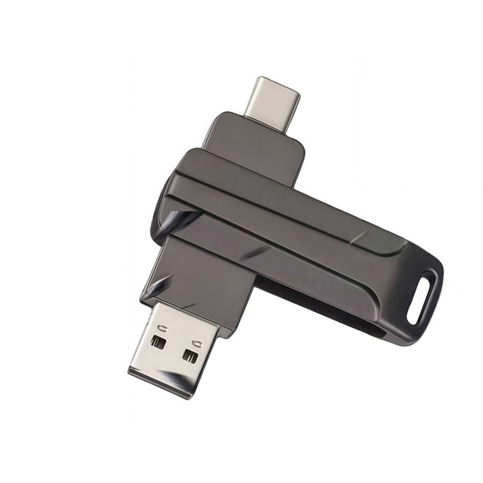 초대용량 메모리 외장하드 2TB USB 3.1 초고속 플래시 OTG 스마트폰 TypeC 인터페이스  컴퓨터 USB 인터페이스 2in1