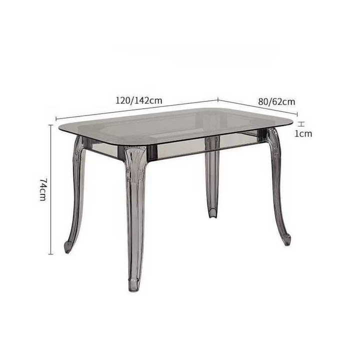 투명 아크릴 식탁테이블 디자인 색상 사무실 모던 카페