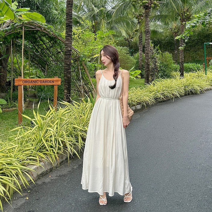 헬렌 백트임 스트랩 비치원피스/여름원피스/휴양지원피스