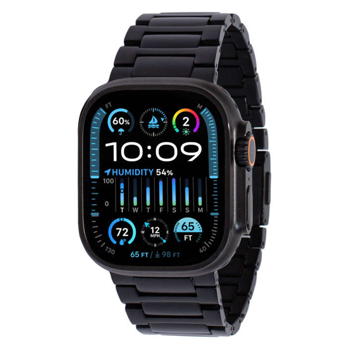 비브 애플워치 울트라 티타늄 스트랩 V2 블랙, 블랙, 1개