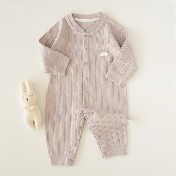 에뜨람 아기 실내 우주복 긴팔 내의 신생아 바디슈트 내복 옷