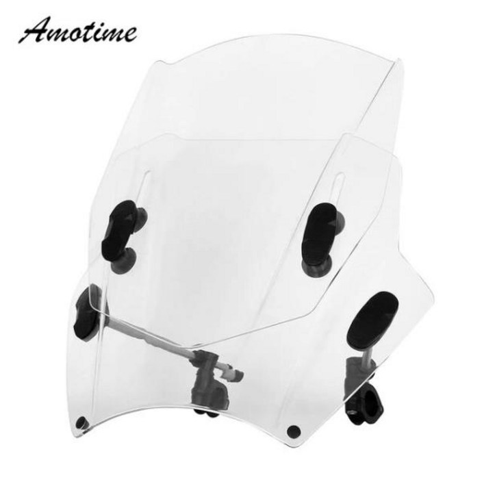 바이크 오토바이 윈드스크린 윈드실드 범용 디플렉터 R 나인 T R1200RT ER6N CB500F FZ07 조절 가능