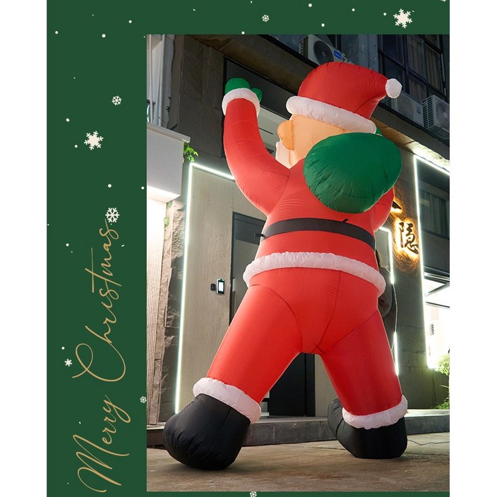 대형 산타풍선 크리스마스 장식 인테리어풍선
