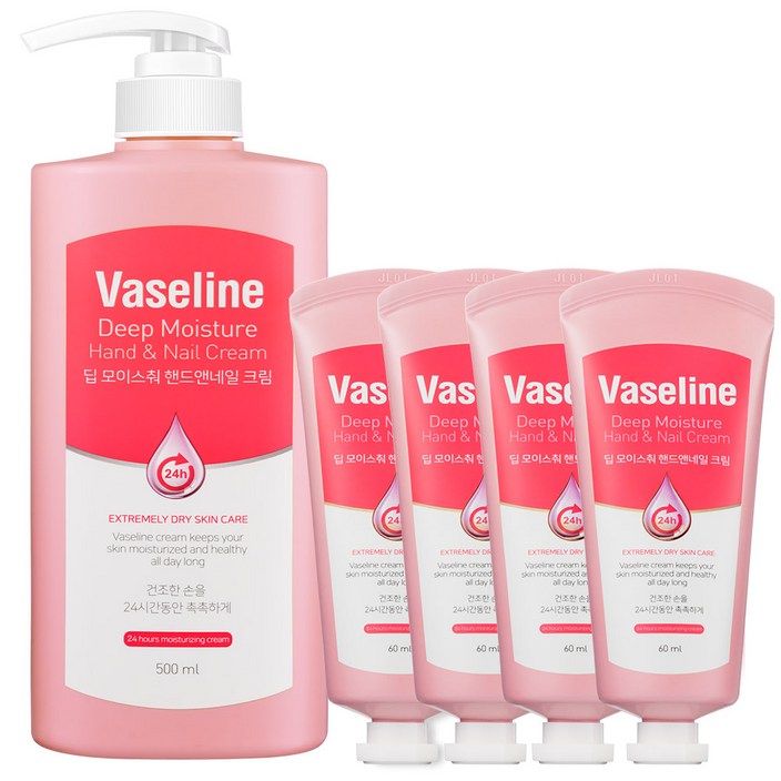 바세린 24h 핸드크림 500ml60ml 4개 바세린 24h 핸드크림 500ml60ml 4개