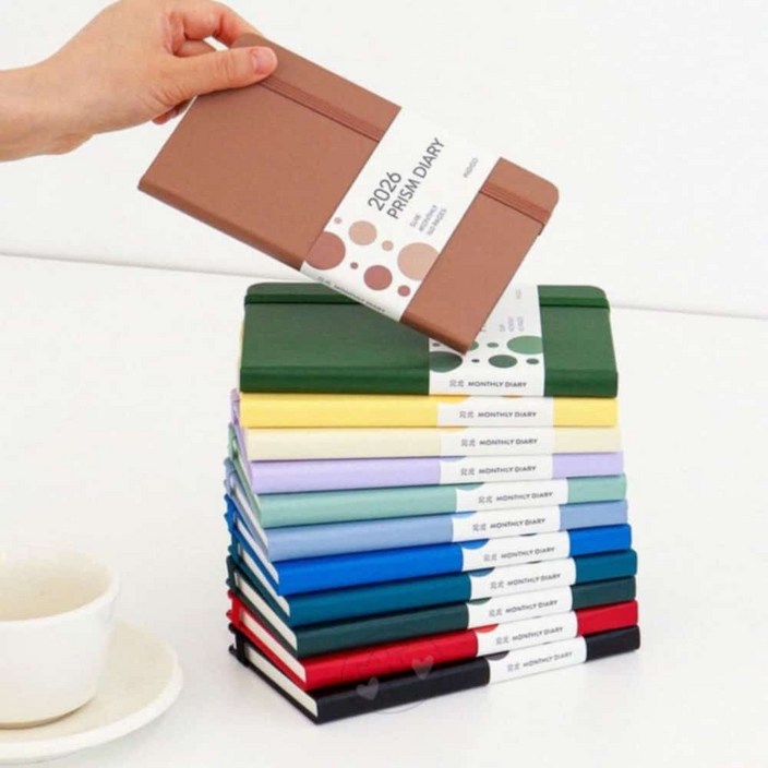 DofM 프리즘 슬림 먼슬리 다이어리 2026 일기노트 스케줄플래너