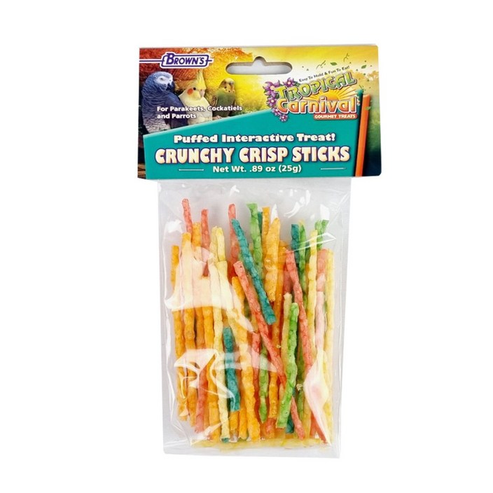 앵무새 간식 브라운 카니발 크리스프 영양스틱 브라운 44976 트로피컬 카니발 크리스프 영양 스틱