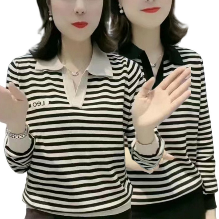 1+1 중년여성 엄마 티셔츠 긴팔티 블라우스 맨투맨 티 데일리 캐주얼 VNF7580 28