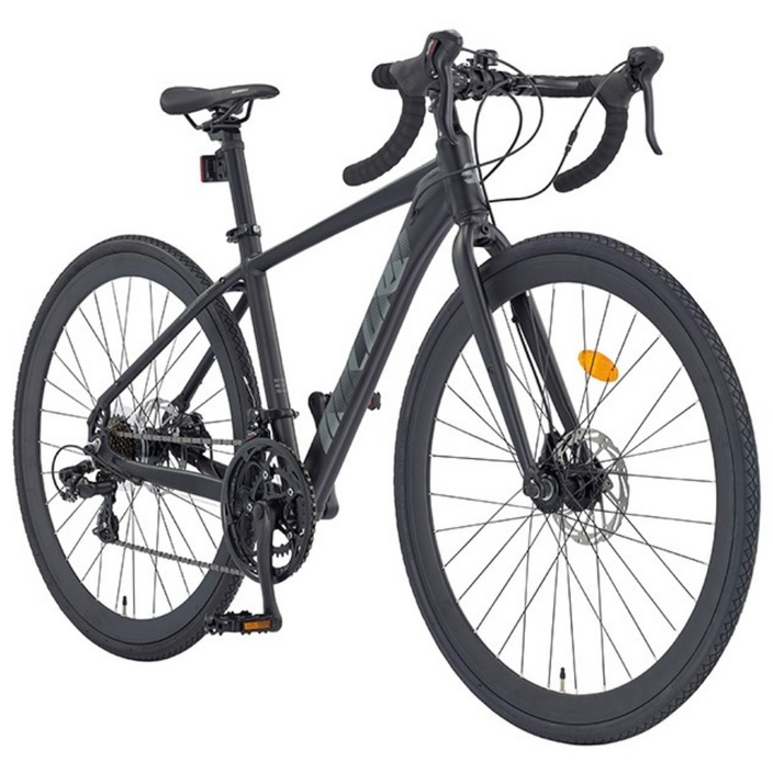 스마트 700C 밀로드 2026년 알루미늄 로드자전거 듀얼레버, 1개, 180cm, 블랙 380 미조립