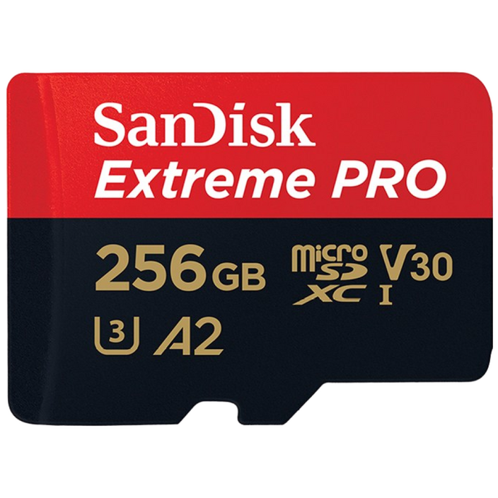 샌디스크 마이크로 SD 카드 익스트림 프로 핸드폰 블랙박스 QXCZ 무료배송, 256GB