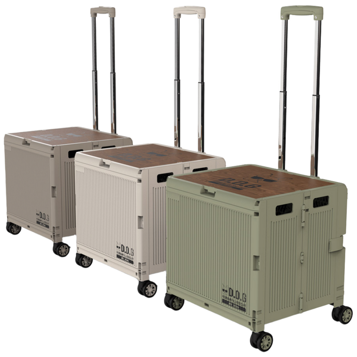 도그독 폴딩카트 48L 접이식 휴대용 다용도 캠핑 장보기 분리수거 카트