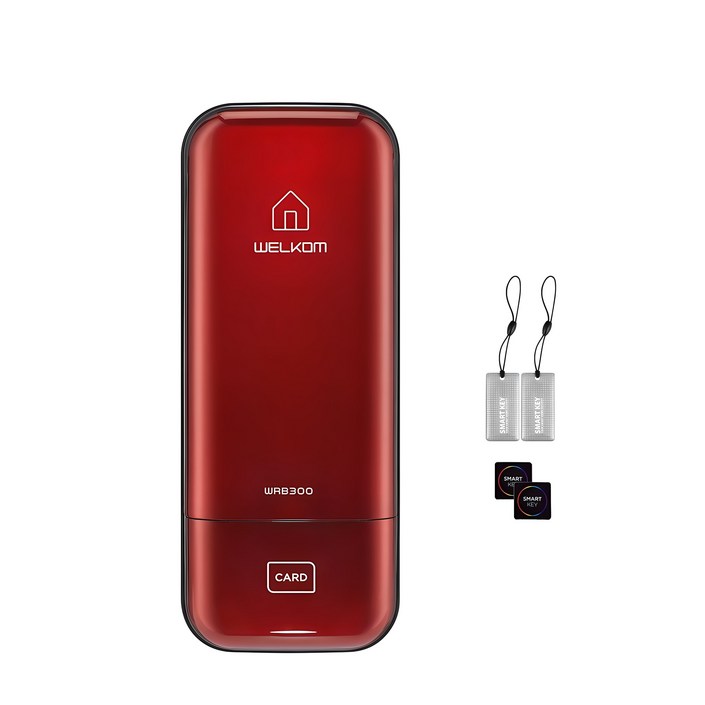 솔리티 웰콤 스마트 보조키 손잡이없음 도어락 WRB300