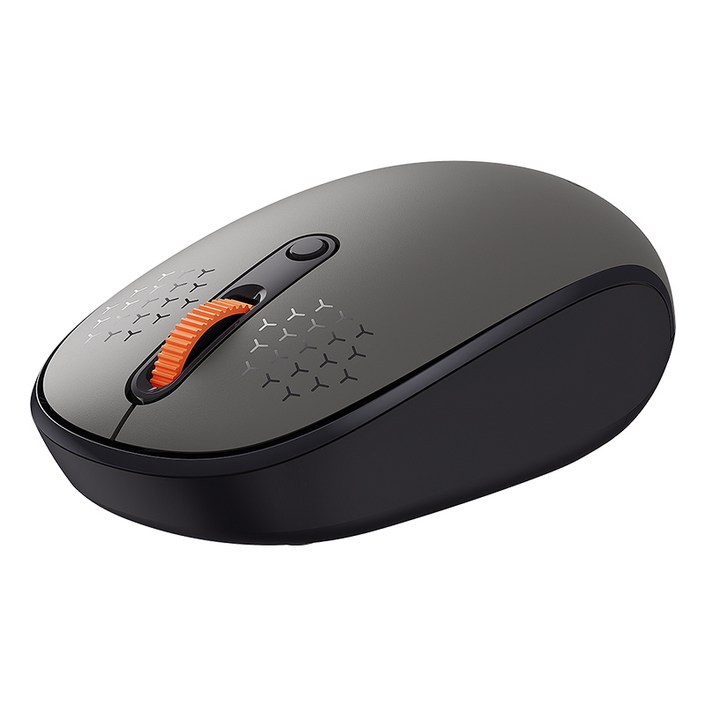 베이스어스 저소음 블루투스 옵티컬 무선 마우스 2.4G F01B, F01B, 그레이