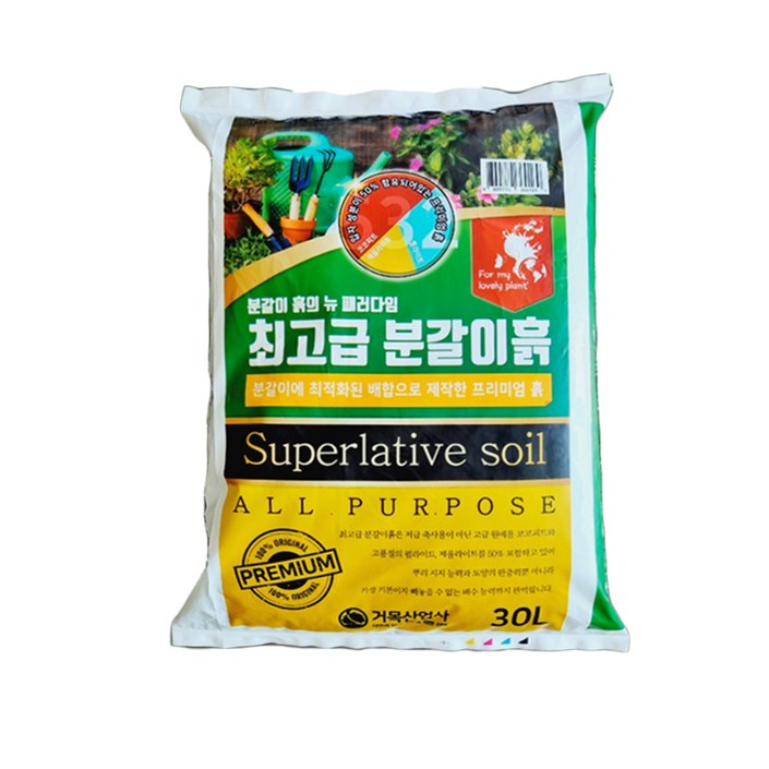 거목산업사 분갈이 흙 원예범용 끝판왕 배양토, 1개, 30L 거목산업사 분갈이 흙 원예범용 끝판왕 배양토, 1개, 30L