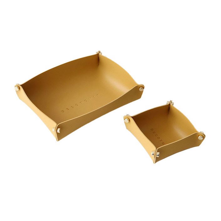 데코토닉 플레인 레더 트레이 L  S 세트