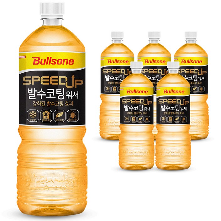 불스원 차량용 SpeedUP 발수코팅워셔액, 6개, 1.8L 불스원 차량용 SpeedUP 발수코팅워셔액, 6개, 1.8L