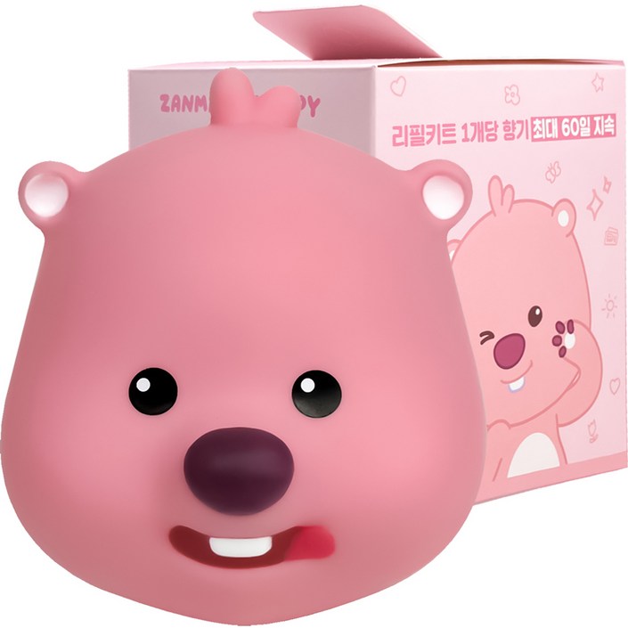 벨르아망 잔망루피 빅페이스 차량용 방향제 군침루피, 1개, 화이트 머스크 벨르아망 잔망루피 빅페이스 차량용 방향제 군침루피, 1개, 화이트 머스크