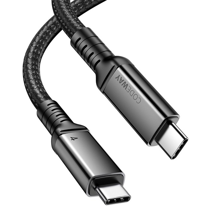 코드웨이 C타입C타입 USB4 8K 썬더볼트4 호환 240W 40Gbps 고속충전 데이터 케이블