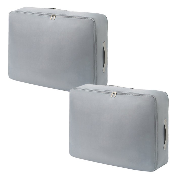 공유 제로 부피 이불 보관 압축 파우치 라이트그레이