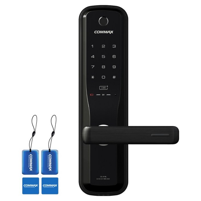 COMMAX 무타공 지문인식 도어락 CDL610L, CDL610L, 방문설치