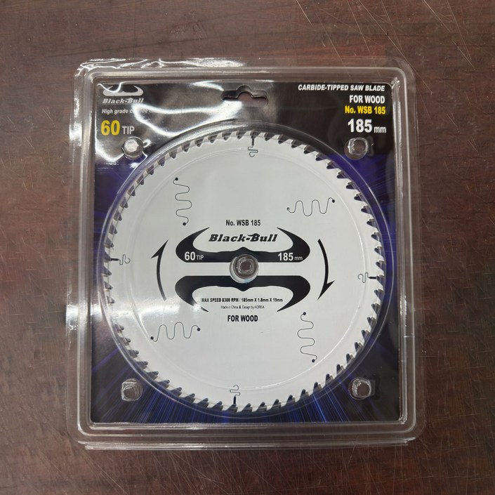 블랙불 목공용 원형톱날 185mm