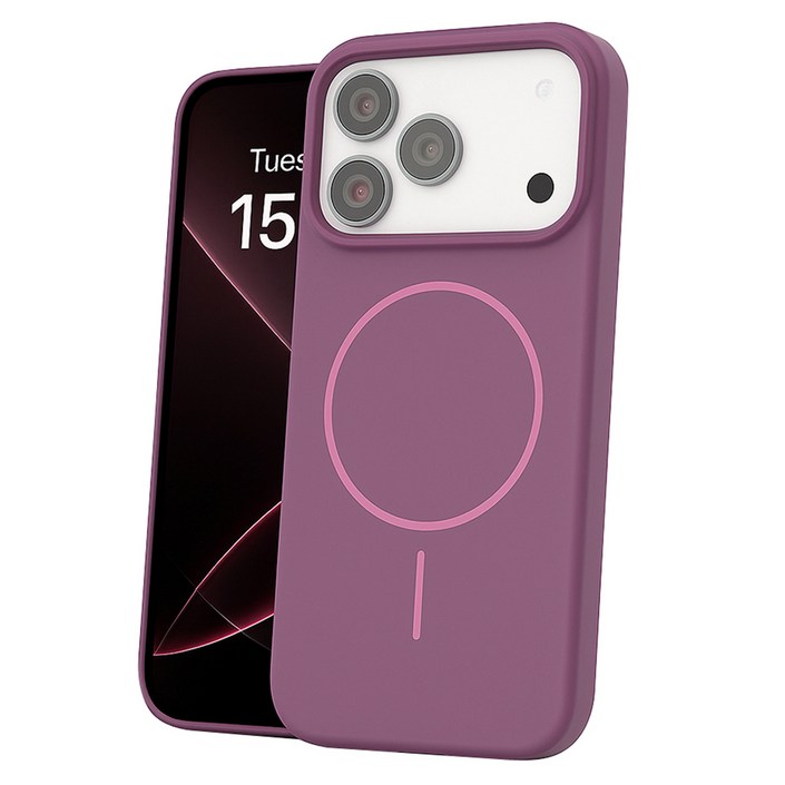 폰위드 가느다란 맥세이프 매트 휴대폰 케이스