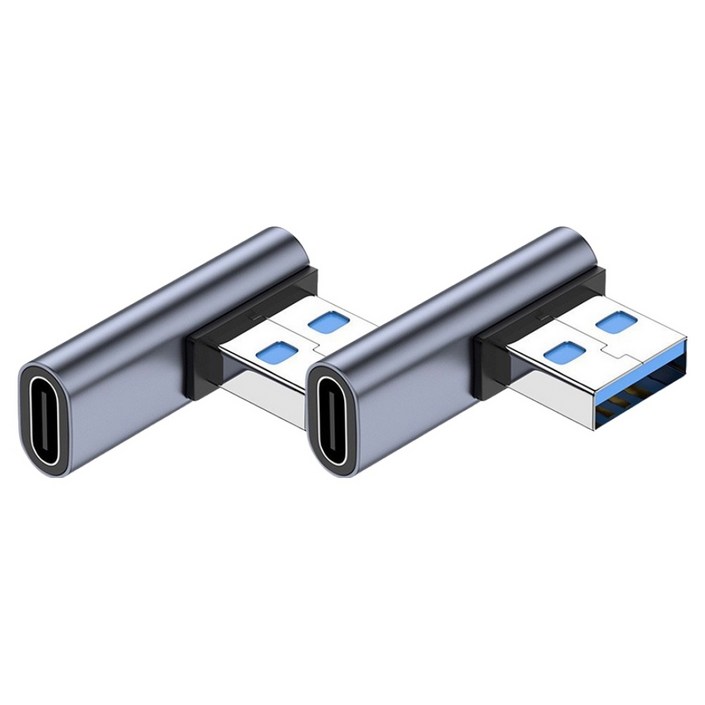 컴스 USB C to A타입 OTG 꺾임 젠더 CP068