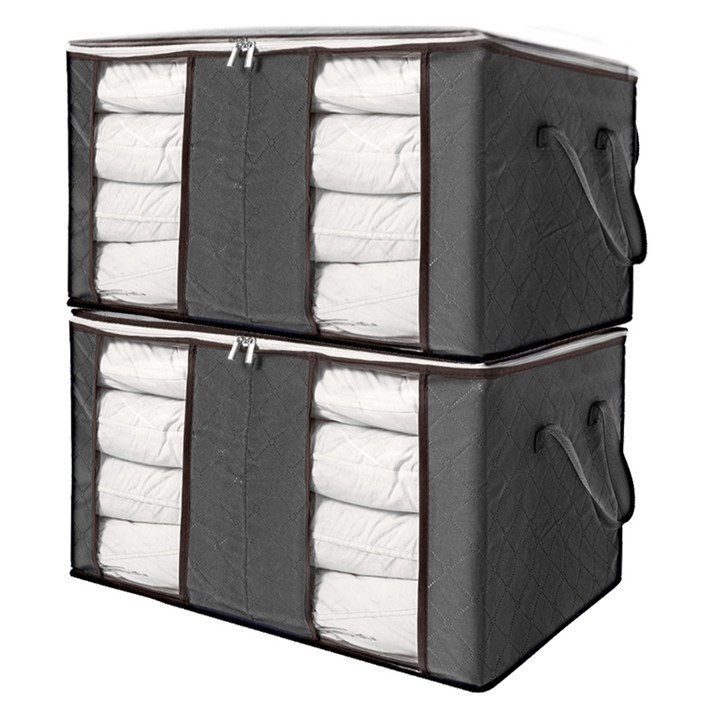 차이나다 다용도 리빙 수납박스 100L, 그레이, 2개 차이나다 다용도 리빙 수납박스 100L, 그레이, 2개
