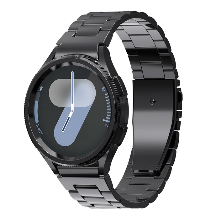 칸탐 갤럭시워치 클래식 메탈 스트랩, 블랙, 1개