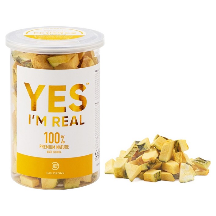 골드로니 강아지 예스아임리얼 든든 건조간식, 단호박, 70g, 1개