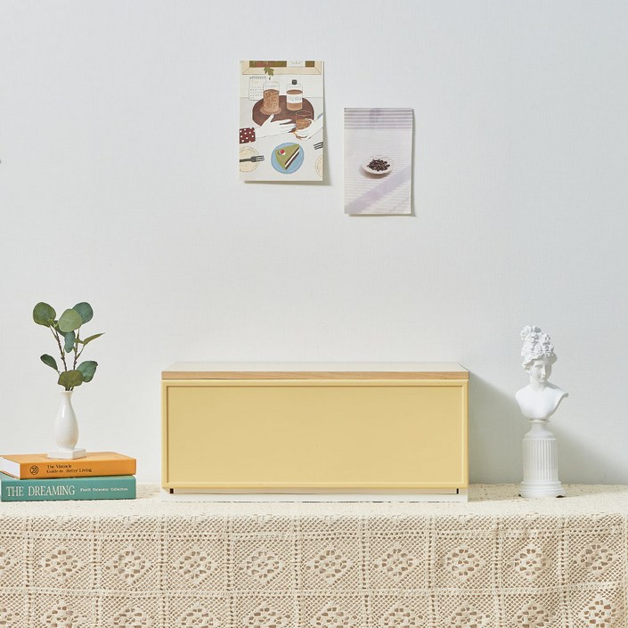 씨밀렉스 래폴드 모듈형 플라스틱 서랍장 S, 무디파스텔머스터드옐로우, 1단