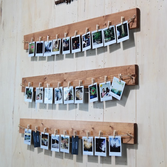 껀스 원목 사진걸이 벽장식 세트