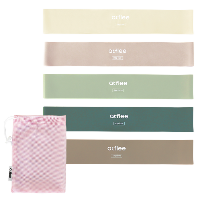 앳플리 코어 루프밴드 5종  전용 파우치, 멜로우아이보리  더티핑크  고스애머그린  베릴그린  코코아브라운, 1세트