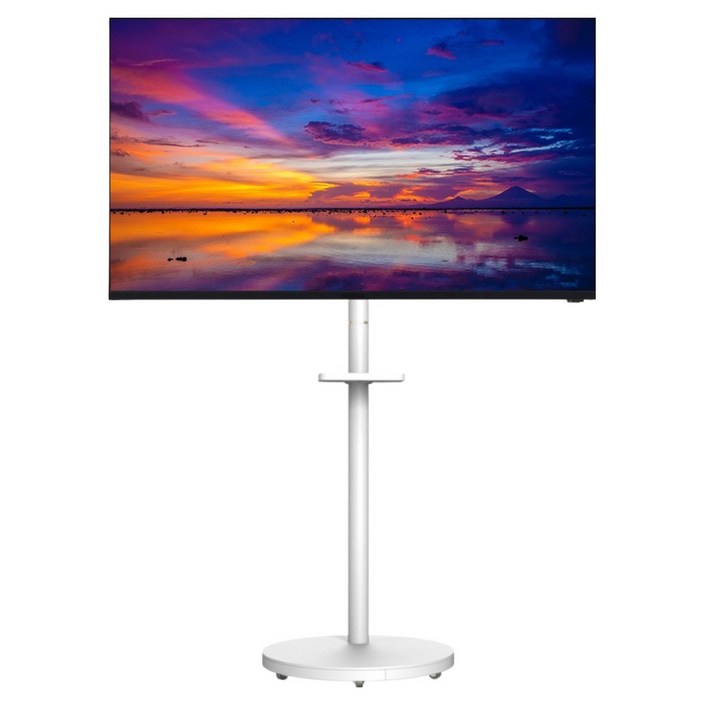 카멜 FHD 광고용 DID 디지털 사이니지 모니터  이동식 모니터 스탠드 세트 방문설치, 108cm, 모니터CDS4310, 스탠드SMB49W