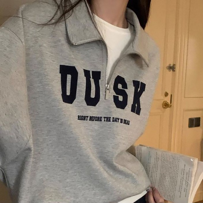 마켓에이 여성용 DUSK 반집업 맨투맨