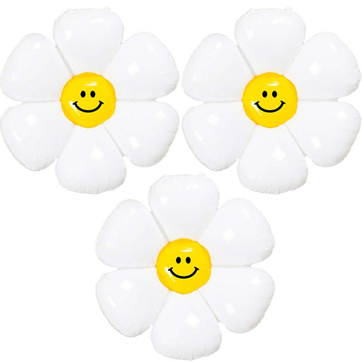 미미파티 생일 파티 이벤트 스마일 데이지 꽃 풍선 대형