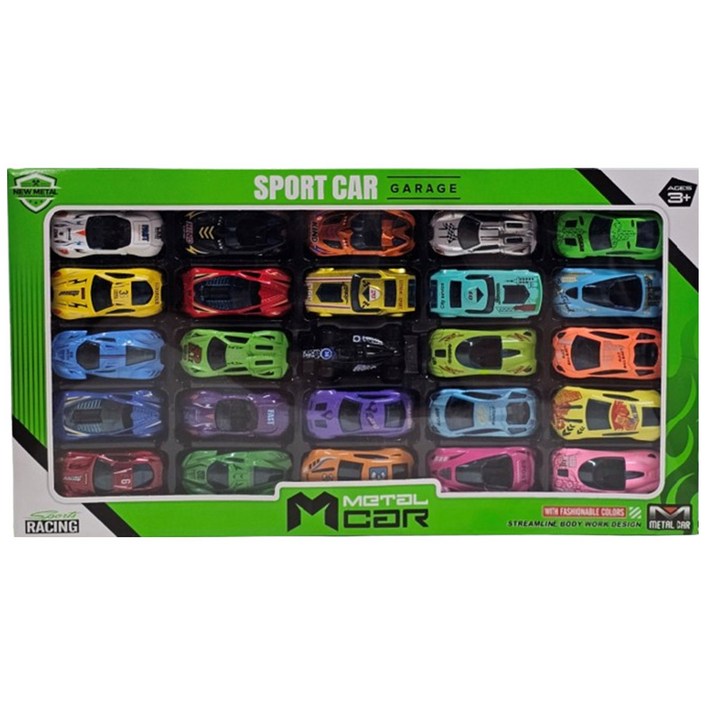 레이싱 미니카 25종 세트