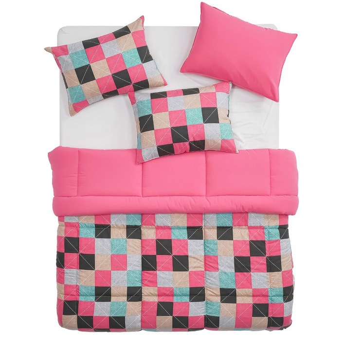 안나푸르나 먼지없는 스퀘어 픽셀 하모니 차렵이불