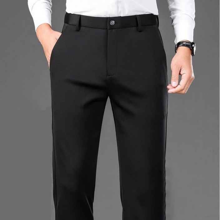 남성 프리미엄 슬랙스 고퀄리티 스트레치 정장바지 탄력 있는 남자 구김없는 바지