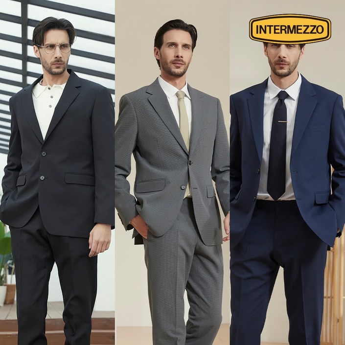 인터메조 25SS 워셔블 기능성 셋업 스트레치 수트 봄 여름 결혼식 면접 정장 하객룩