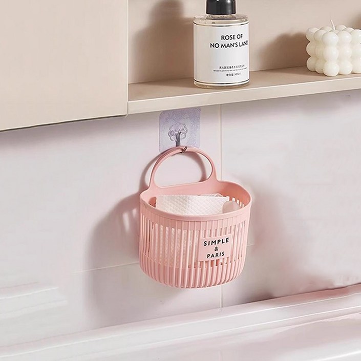 팔공생 물빠짐 욕실 수납 다용도 통풍 바구니 2p, HL38289