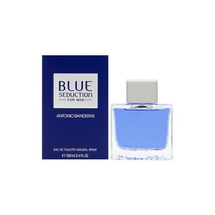Antonio Banderas 8411061636268 50대남자 향수 안토니오 반데라스의 블루 유혹 남성용 3.4oz EDT 스프레이 새것