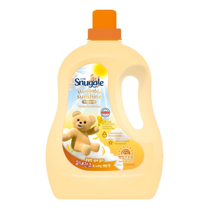 스너글 햇빛건조향 섬유유연제 허거블 선샤인 본품, 1.8L, 1개
