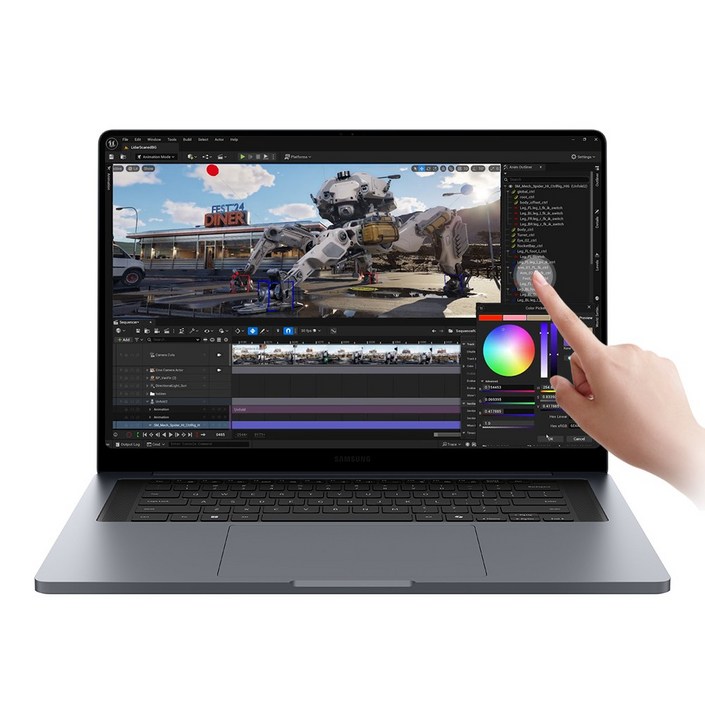 삼성전자 갤럭시북6 울트라 NT960UJHX72A 16인치 인텔 울트라7 펜서레이크 RTX5060 WIN11 32GB 터치디스플레이 WQXGA 게이밍 AI노트북, NT960UJHX72A, WIN11 Home, 32GB, 1TB, 그레이